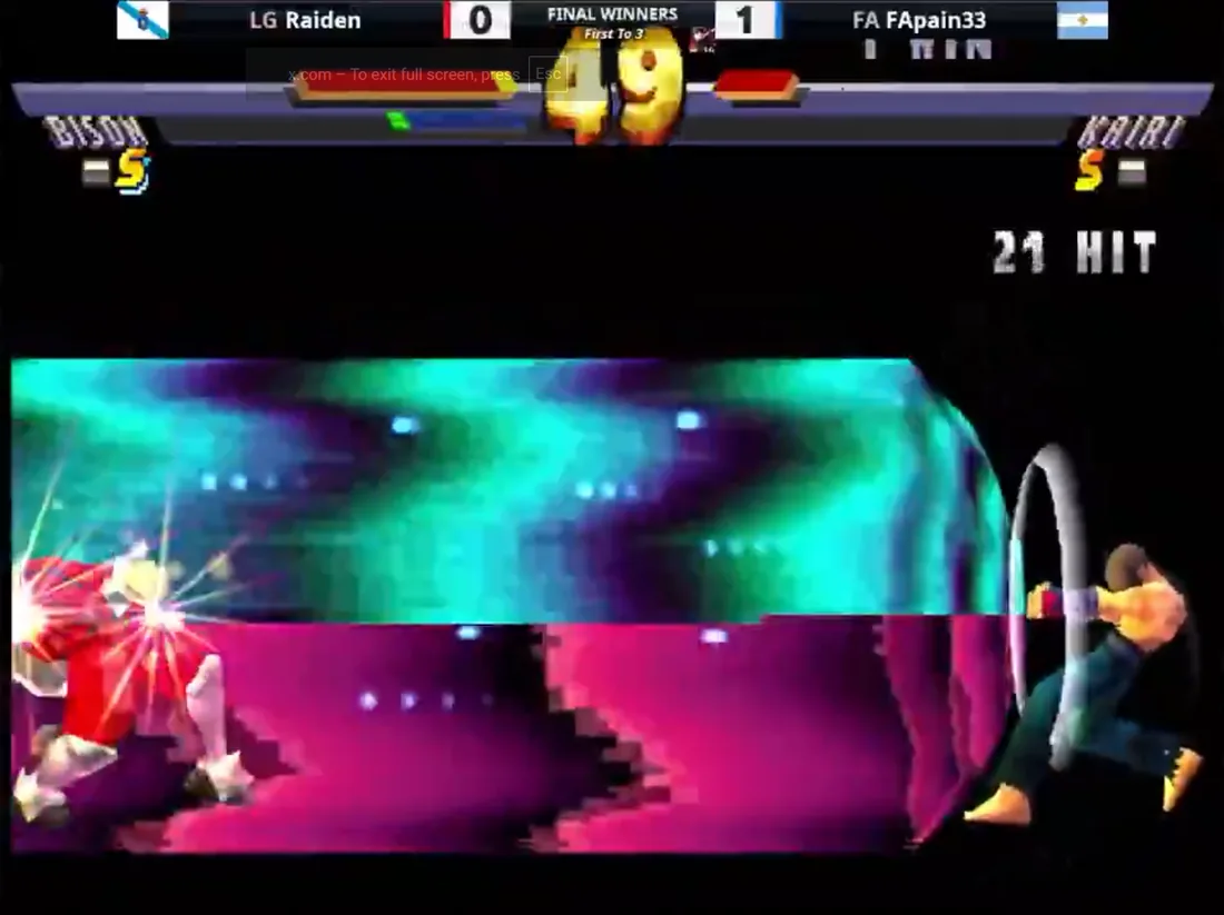 LG Raiden vs FA Pain33 at SOFA 529 Street Fighter EX2 Plus tournament